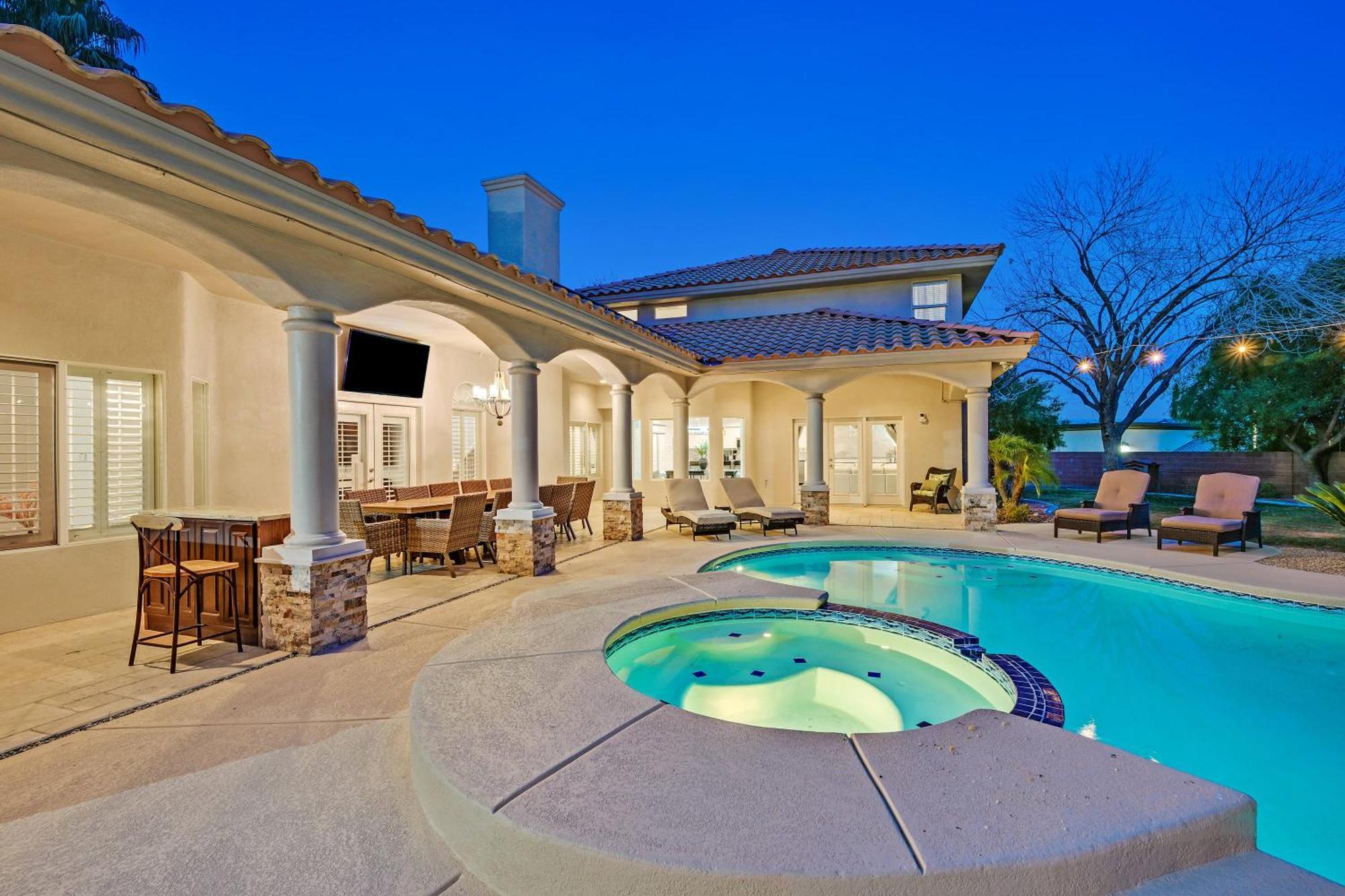 Lux 5Br Vegas Home W Pool, Spa, Games, Near Strip Las Vegas Buitenkant foto